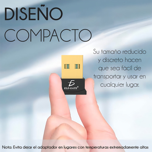 Adaptador Mini Bluetooth Usb 2.0 10 Mts Plug And Play Win10