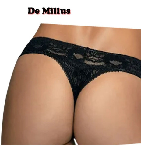 Calcinha Fio Dental De Millus Rendada 016198.