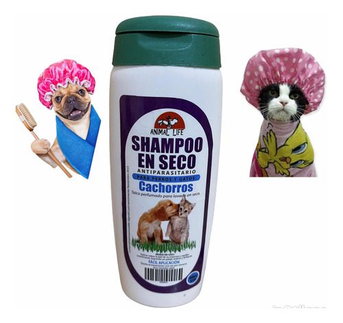 Shampu En Seco Antiparasitario Para Perros Y Gatos