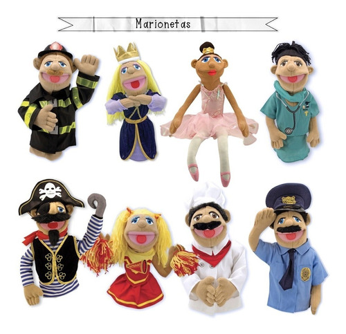 Muppet Marioneta Didactica Escolar Varios Modelos