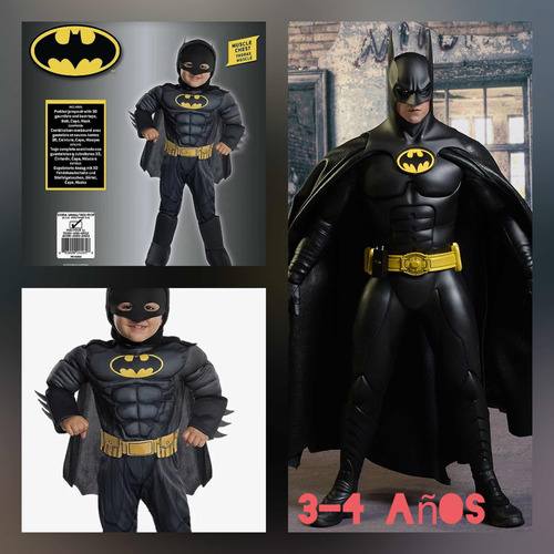 Disfraz De Batman Para Un Niño De 3 A 4 Años