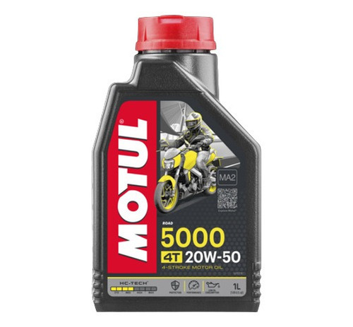 Óleo de motor Motul semi-sintético 20W-50 para motos e quadriciclos