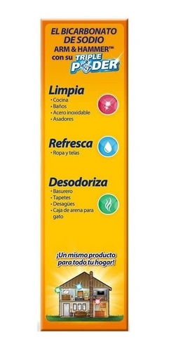 Imagen 2 de 4 de Bicarbonato De Sodio Limpiador Multiusos 1.8kg Arm & Hammer