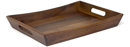 1165 Acacia Curved Serving Tray, 19.88' X 14' X 2.5'