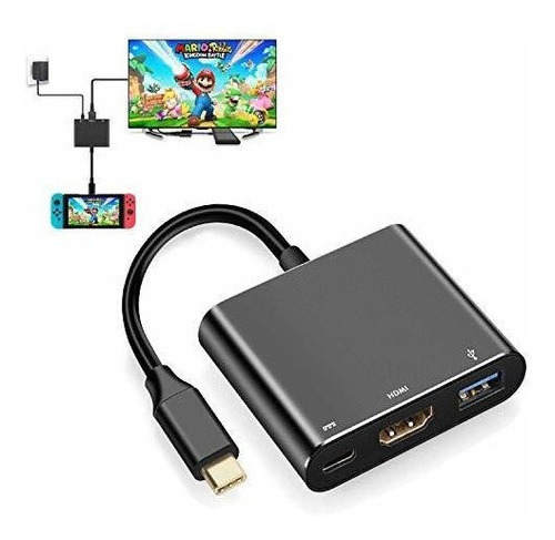 Adaptador Hdmi Para Conmutador Nintendo, Interruptor De Cabl