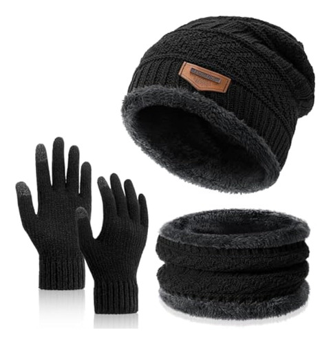 Conjunto De Guantes Para Pantalla Táctil, Gorro De