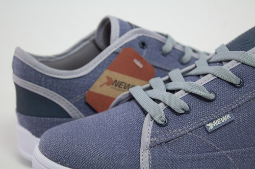 Imagen 7 de 8 de Tenis Newk Hombre Mujer Línea Fita Color Mezclilla