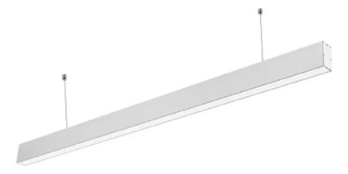 Lampara Colgante 30w Lineal Blanca 120x5