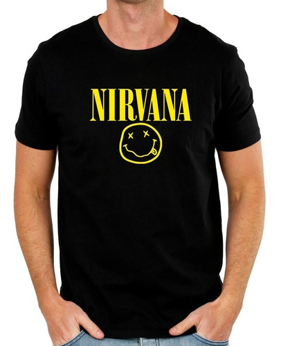Camiseta Estampada Logo Nirvana