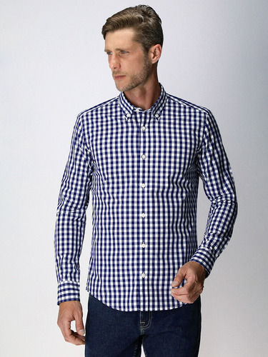 Camisa Casual Vichy Essentials Slim Fit 4477