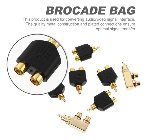 Adaptador De Audio Av Con Divisor De Audio De 90 Grados Para