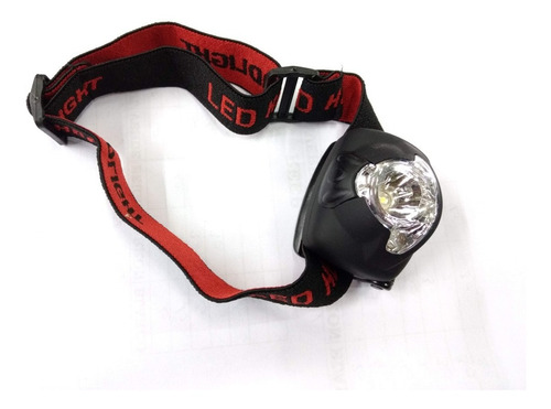 Linterna Táctica Minero Cabeza Vincha Militar C/ Led Rojo 3w