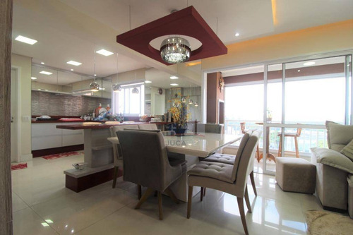Imagem 6 de 30 de Century Plaza Residence: Apartamento Mobiliado Com 3 Suítes, Varanda Gourmet, À Venda, 107 M² Por R$ 800.000 - Vila Homero Thon - Santo André/sp - Ap1183
