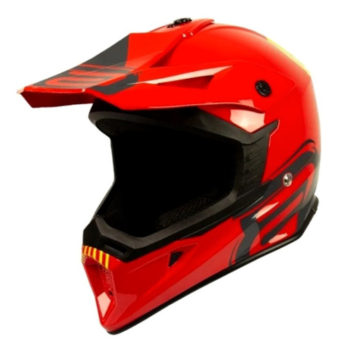 Capacete Asw Core Legacy Vermelho Fluor Motocross Trilha Tamanho do capacete 60