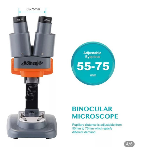 Imagem 4 de 5 de Microscópio Estéreo Aomekie Binocular.