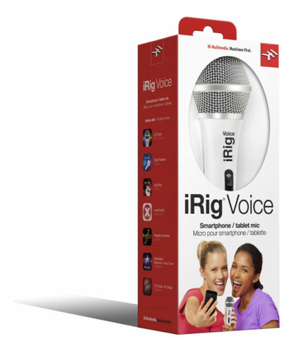 Irig Voice Microfono Vocal Para Smartphones Celulares Y Tabs