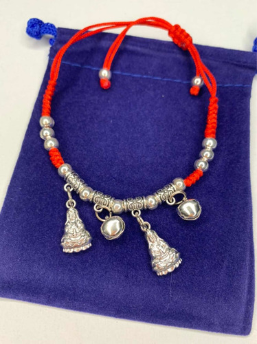 Pulsera En Hilo Rojo De Kwan Yin! Diosa Budista. (Usado)