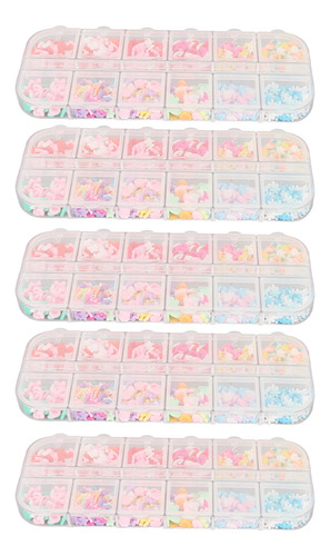 Abalorio De Goma Para Decoración De Uñas De Colores Brillant