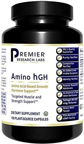 Premier Research Labs Amino Hgh - Contiene L-arginina, L-li