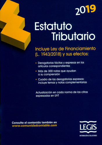 Estatuto Tributario 2019. 26ª  Edición