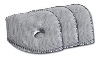 3 Filtros Carbón Activo 5 Capas Kn95 Pm2.5 Máscara Sport