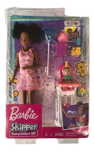 Barbie Skipper Afro Muñeca Afroamericana Babysitters Inc. (Usado)