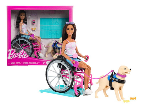 Barbie Made To Move Silla De Ruedas Con Mascota