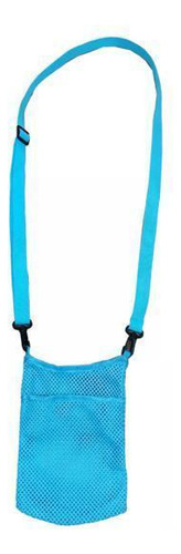 2 Bolsa Portátil Para Botella De Agua Con Correa Azul