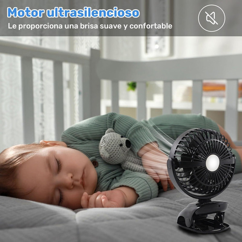 6000mah Con Batería Recargable Ventilador De Escritorio