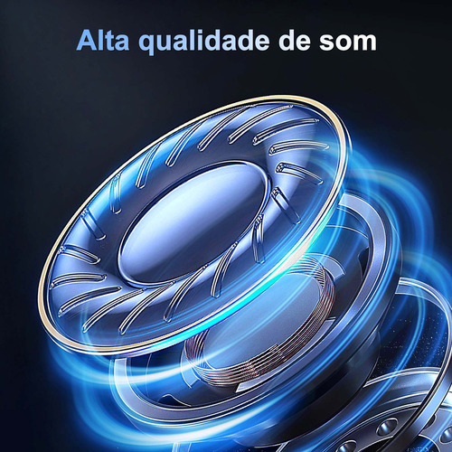 1Hora AUT117 Fones de ouvido in-ear controle viva-voz e microfone 3,5 m Cor Branco
