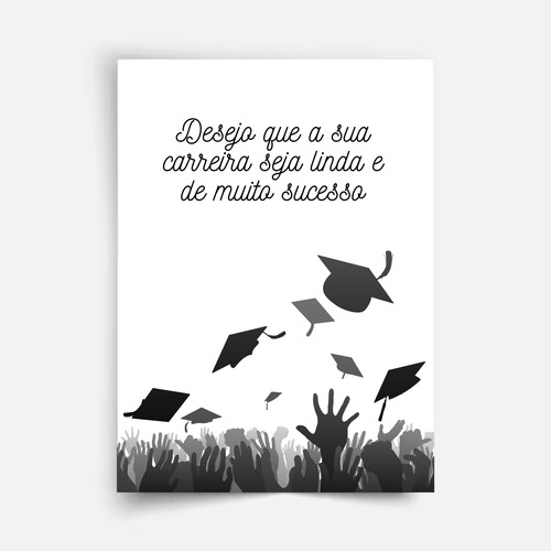 Cartão Mensagem Formatura Festa Amigos Celebração - Amor