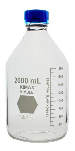 Botella Kimble 14395-2000 Vidrio Borosilicato Gl-45 Medios