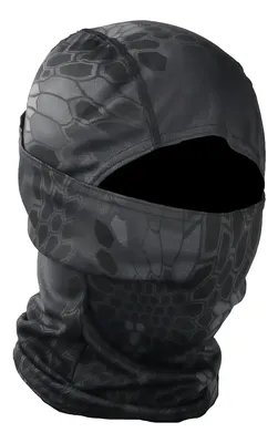 Balaclava Tática Militar Tecido Liso Adulto Unissex Gris Oscuro Camuflaje Camuflado_unitalla Adulto