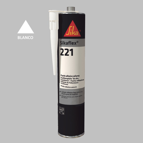 Sikaflex 221 Sellador Poliuretano Profesional Blanco 300 Ml