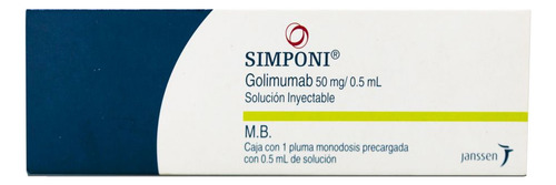 Simponi Solucón 50 Mg, 1 Pluma Precargada 0,5 Ml