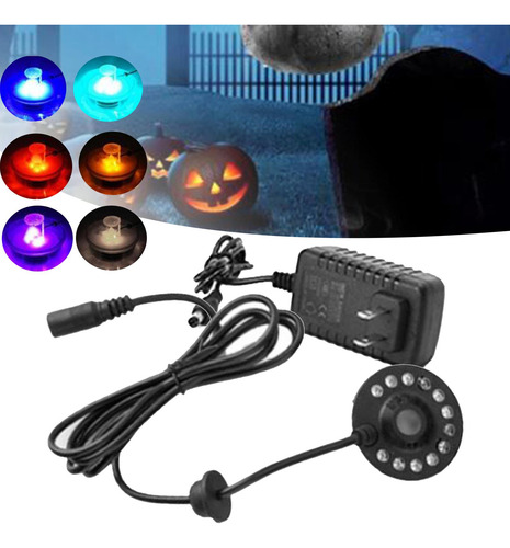 Mini Mist Fogger Mister Con Luces De Colores, Adaptador Us