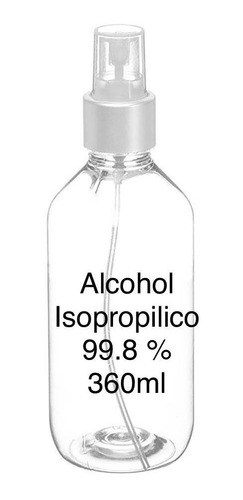 Imagen 1 de 10 de Alcohol Isopropilico  Spray 360ml 99.8%