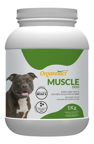 Imagem 1 de 1 de Suplemento Muscle Dog Organnact Para Massa Muscular - 1 Kg