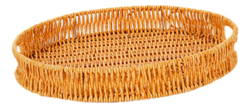 Cesta De Pan De Ratán De Imitación, Cesta Para 30x30x4cm