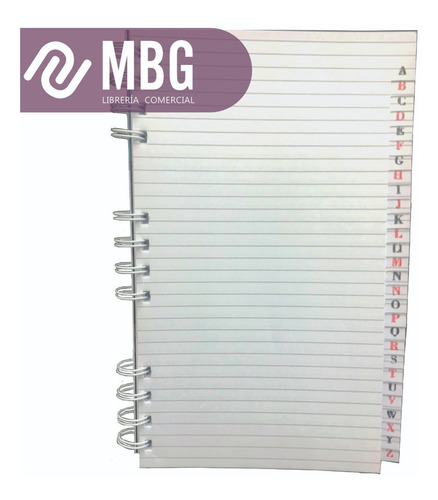 Imagen 3 de 6 de Cuaderno Libreta Norte Con Indice N°120 Espiral 84 Hojas