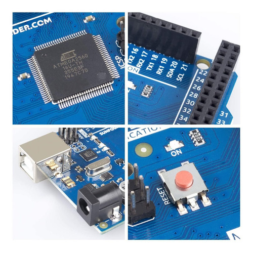 Sunfounder Mega 2560 R3 Atmega2560 - 16 Au Placa (con Arduin