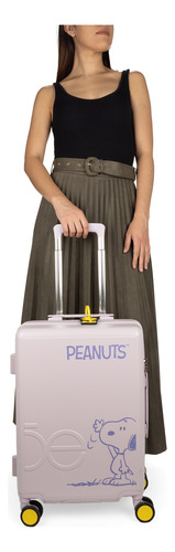 Maleta De Cabina 20 Plg Peanuts X Oe Lila Chico