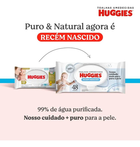 Huggies Lenços Umedecidos Recém-nascido Sem Fragrância 48un
