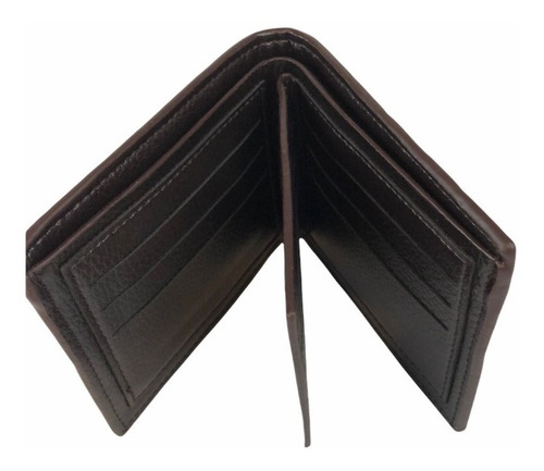 Imagen 3 de 3 de Cartera Caballero Retro Original Lujo Tarjetero Piel