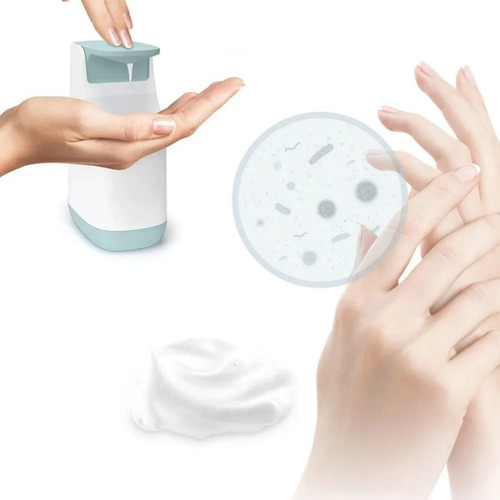 Dispensador Compratodo shop Jabonera Hotel Bar Shampoo Gel Antibacteriano Loção Elegante Minimalista Compacto Manos Limpieza Higiene Rellenable Fregadero Lavabo Dosador cor neutro