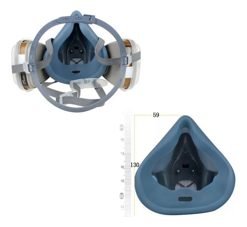 Mascarilla 3m Máscara De Gas Completa 15 En 1 Modelo 7502