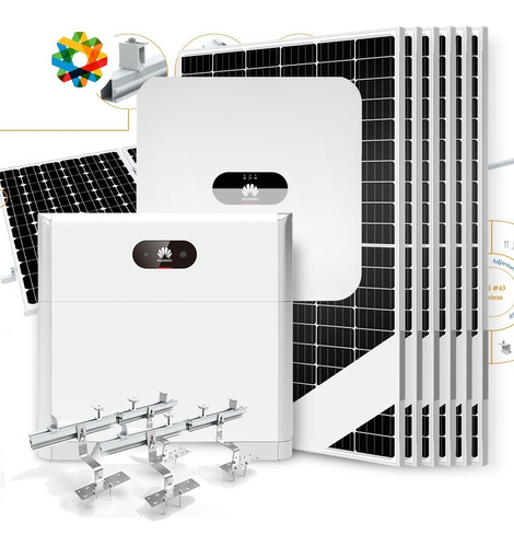 Kit Solar #06 3kw/h 3ktl Trifásico On-grid Techo De Chapa