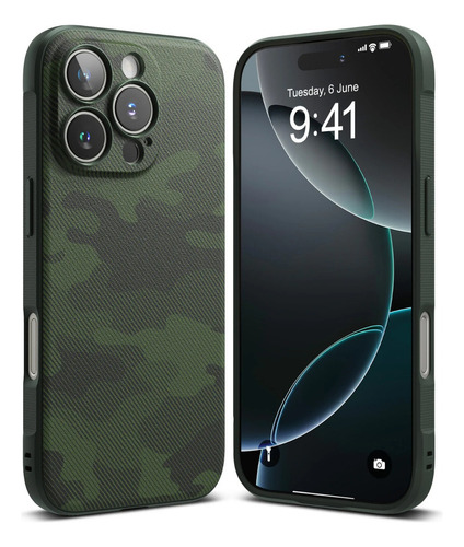 Funda Compatible Con Iphone 16 Pro Max Ringke Onyx Camo Gree Verde / Camo Iphone 16 Pro Max