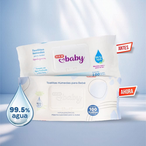 Toallitas Húmedas Heb Para Bebe Caja Con 600 Toallitas