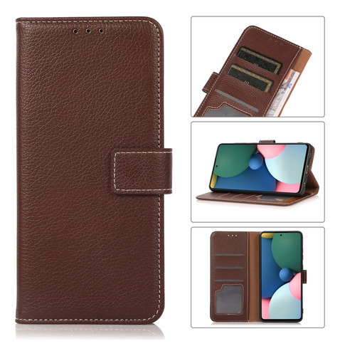 For Oneplus Nord 2 5g Litchi Texture Pu Leather Case